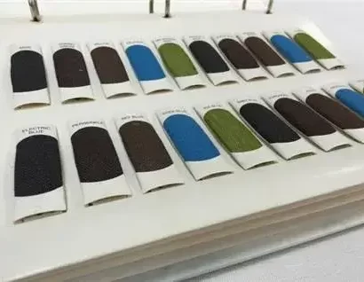 Fabric Color Block Swatch Card